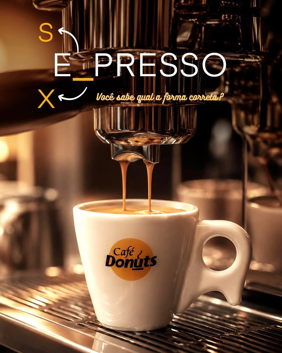 Você sabia que o correto é café espresso, com S?