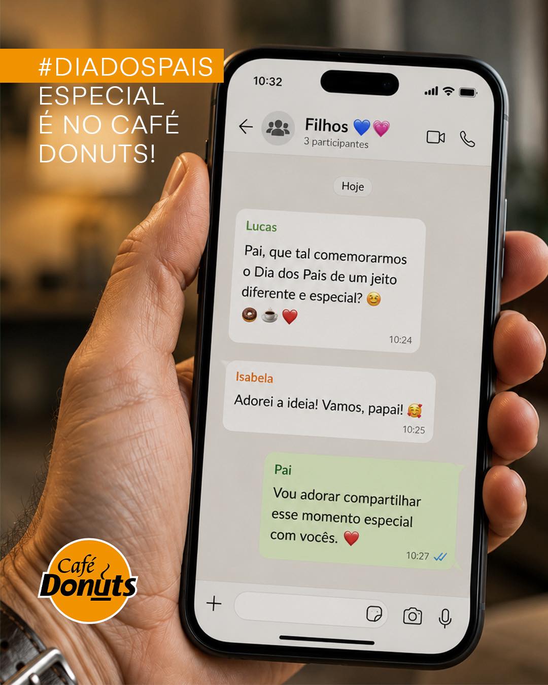 Neste Dia dos Pais, o melhor presente é criar memórias ao lado de quem sempre esteve com v...